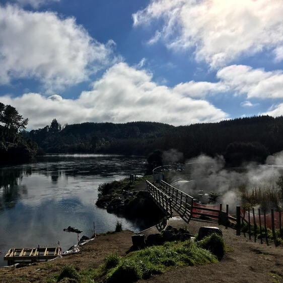 A natural hot spring I stumbled upon in NZ!