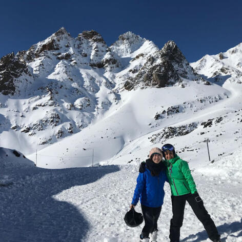 Skiing in NZ, near Mt Doom!