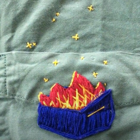 Embroidered gift for my friend