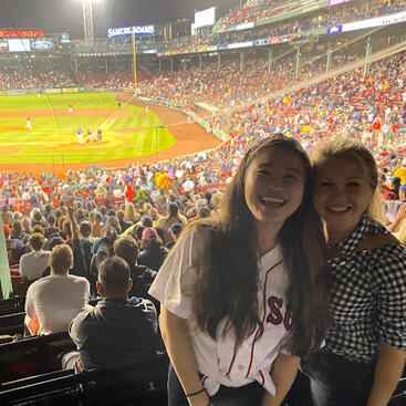 Red Sox game after lab with Dr. Erica Dommasch!